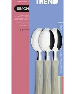 Cucharitas para té x 3 mango beige
