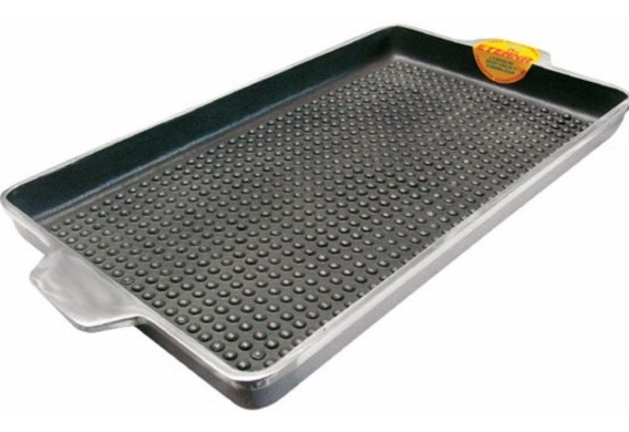 Bifera rectangular doble hornalla