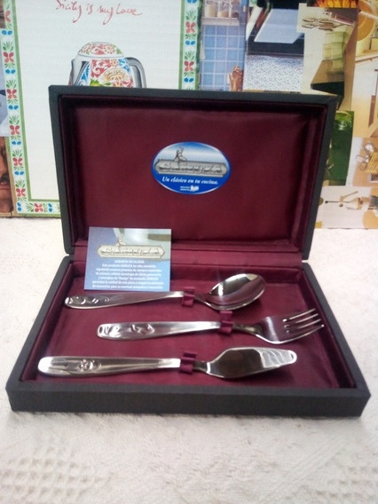 JUEGO de 3 PIEZAS PARA NIÑOS ESTUCHE de CARTULINA