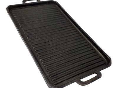 Plancha de hierro para bife 2 hornallas rectangular