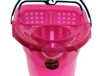 Set de Balde para mopa con escurridor + canasto