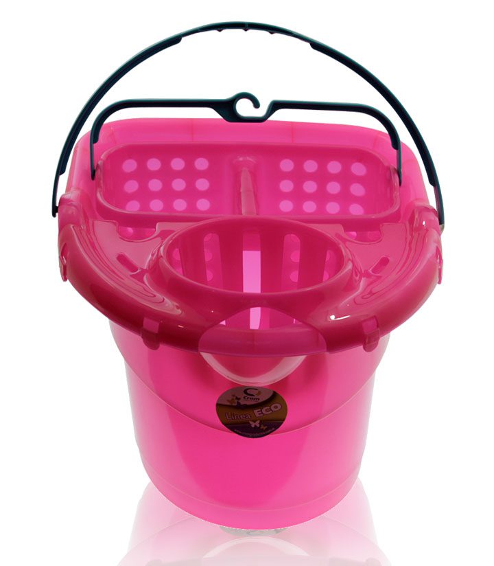 Set de Balde para mopa con escurridor + canasto