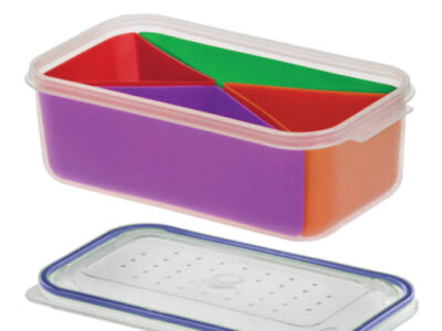 Hermético New clipper rectangular 3,9L c/div.