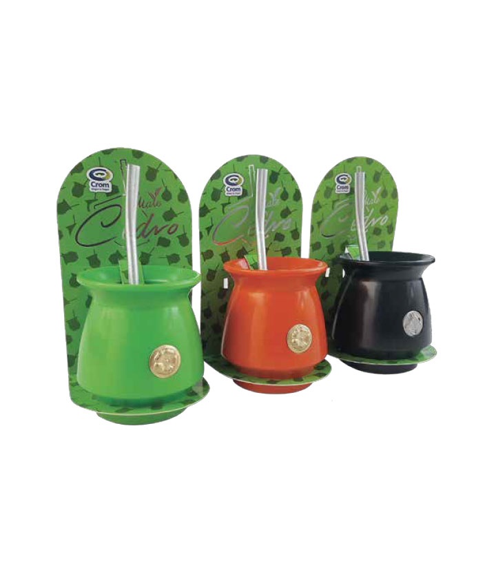 Mate cedro con bombilla