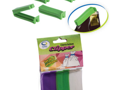 Set x 6 cierra bolsas clipper