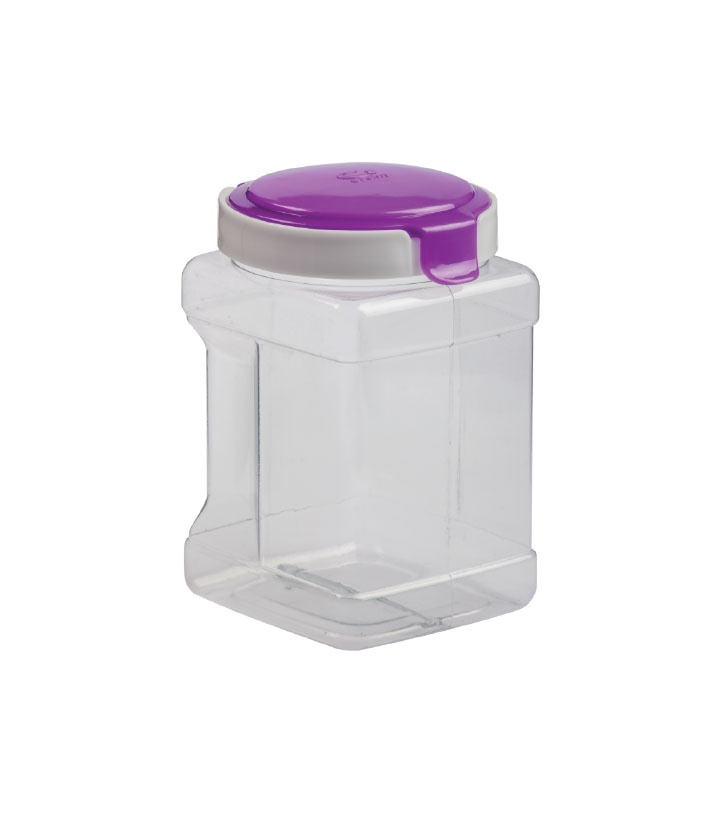 Tarro Flip Top cúbico 2L