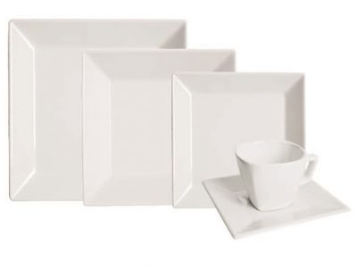 Plato Postre Cuadrado 20,5 cm Gastronomia Oxford
