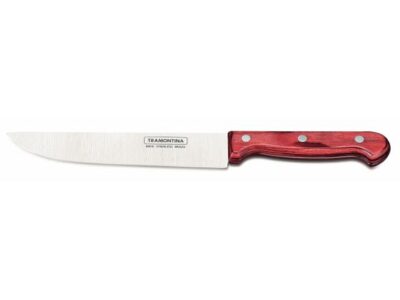 Cuchillo cocina 7" carbono m/madera blister