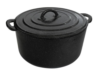 Cacerola c/tapa hierro N°8 - 27,5 cm Enlozada