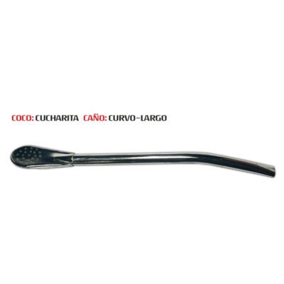 Bombilla Cucharita pico curvo 17 cm