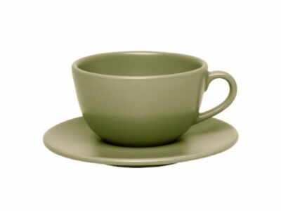 Taza de té 220 cc c/plato Unni Oliva