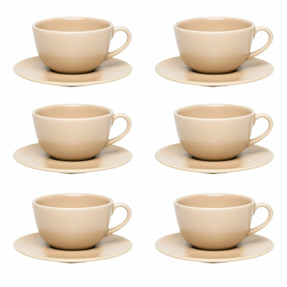 Taza de té 220 cc c/plato Unni Merengue