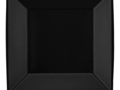 Plato Playo Cuadrado 26,5 cm Negro Oxford