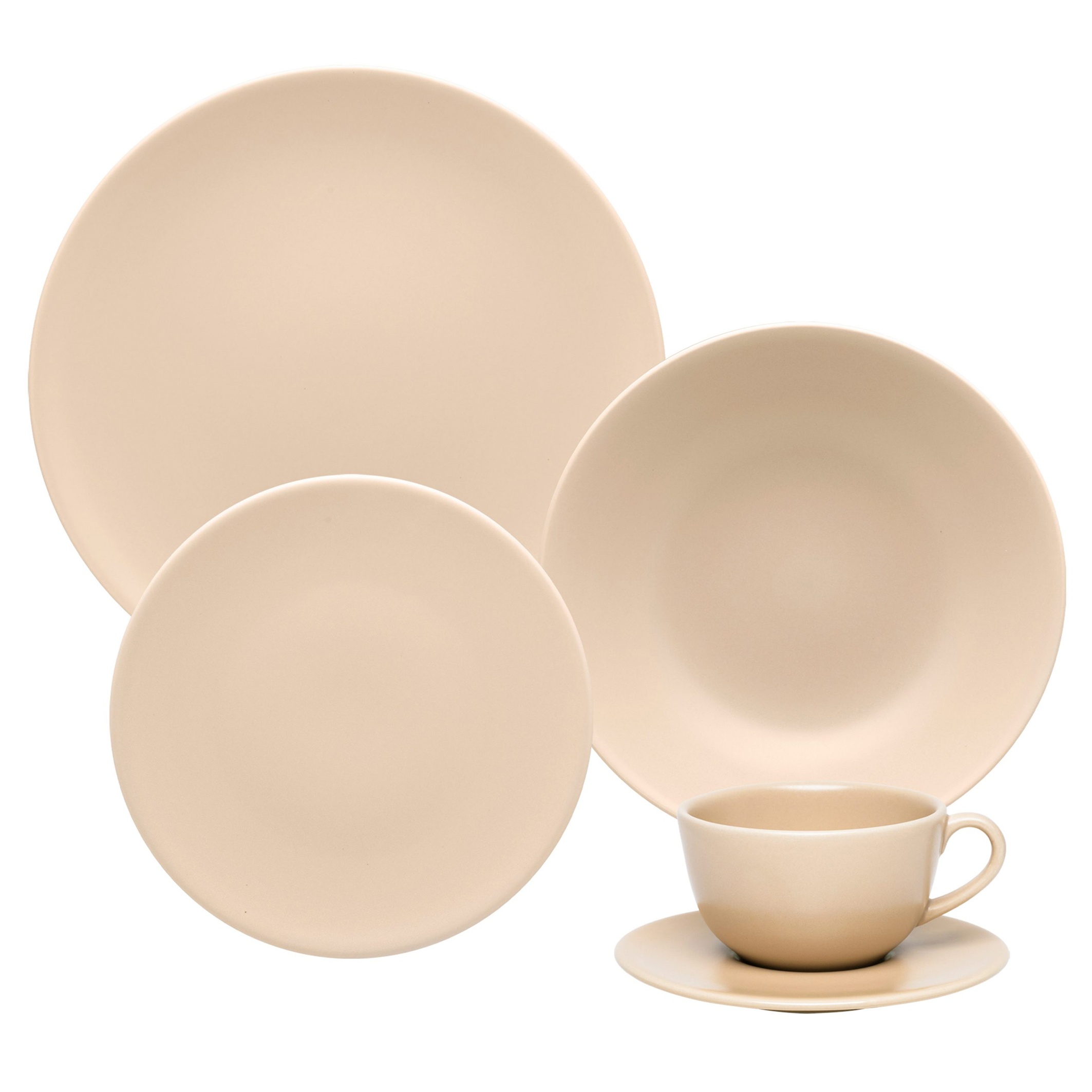 Taza de té 220 cc c/plato Unni Merengue - Imagen 2