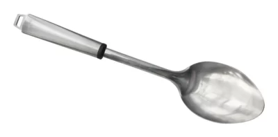 Cucharon de nylon gris c/mango acero inox