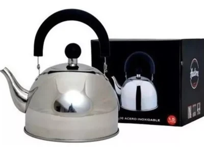 Pava Acero Inox 1,5 lts pico matero mango baquelita
