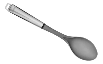 Cuchara de nylon gris c/mango acero inox - Imagen 2
