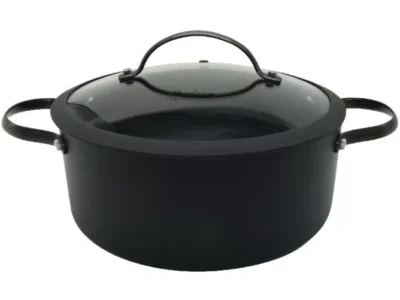 Cacerola c/asas 24 cm c/tapa c/silicona Total Black