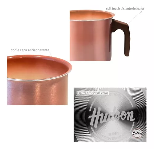 Jarro hervidor aluminio 14 cm c/antiadherente cerámico degradado - Imagen 4