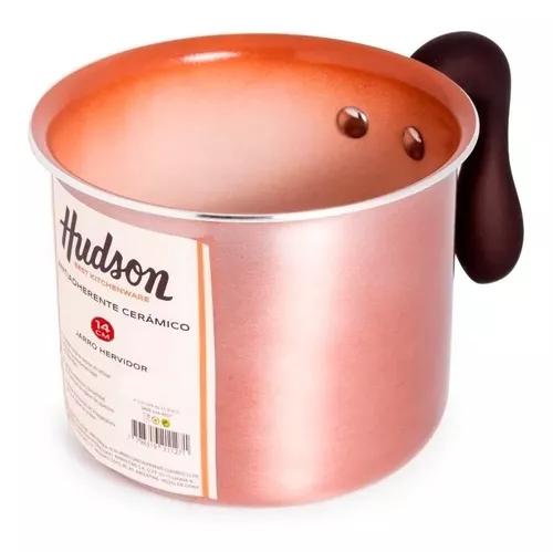 Jarro hervidor aluminio 14 cm c/antiadherente cerámico degradado