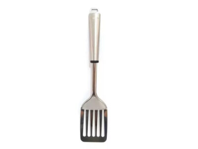 Espatula calada acero inox c/mango acero inox