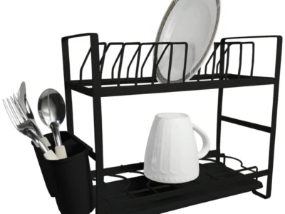 Secaplatos Negro 2 pisos Chico