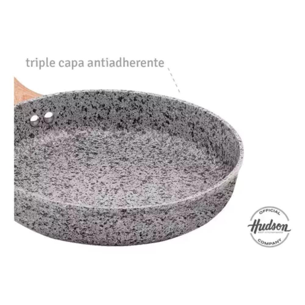 Batería de aluminio 5 pzas Forjado Stone Granito - Imagen 4