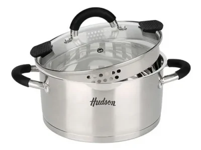 Cacerola Nº26 c/tapa colador Acero Inox c/antiadherente