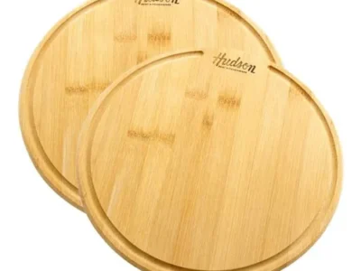 Set x 2 platos asado redondo 26 cm Bambú