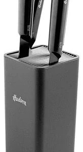 Set x 4 Cuchillos Design Acero c/antiadherente Negro c/holder