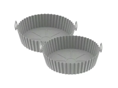 Set x 2 unid molde redondo 20 cm silicona AIR FRYER